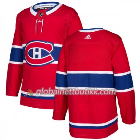 Montreal Canadiens Hockeydrakt Blank 2017-2018 Rød Adidas Authentic - Herre